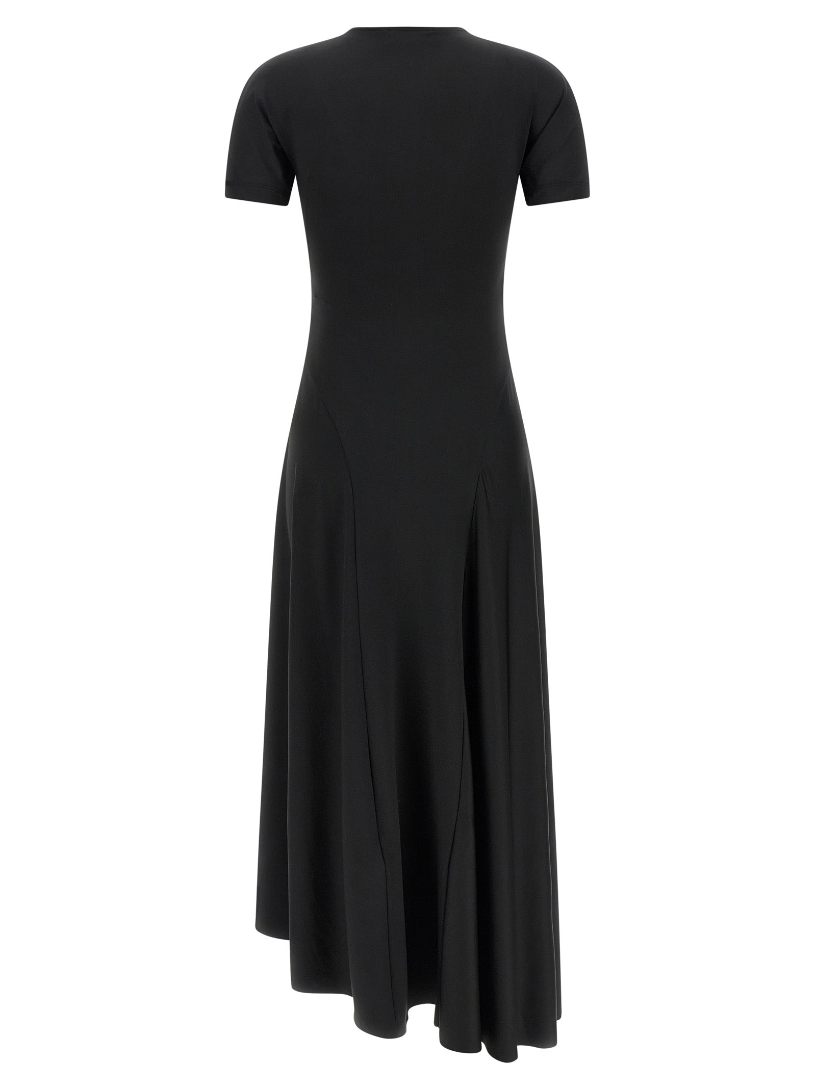 Zipped front dress Black Polyester