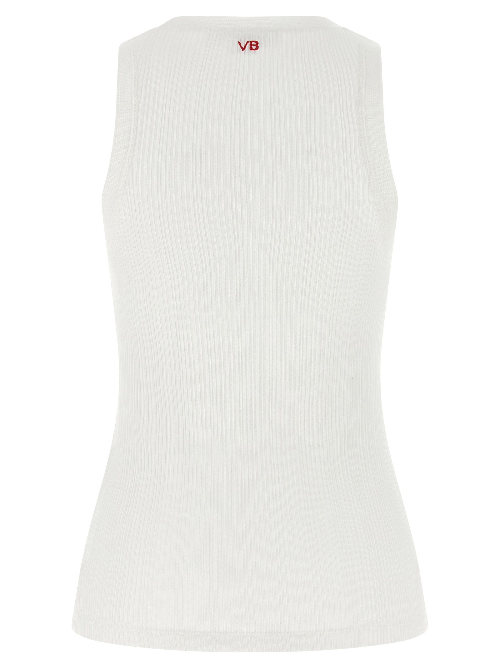 Rib tank top White Cotton Tops