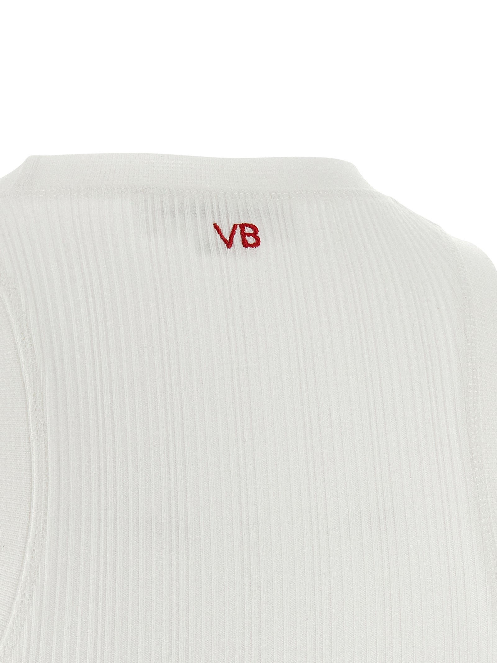 Rib tank top White Cotton Tops