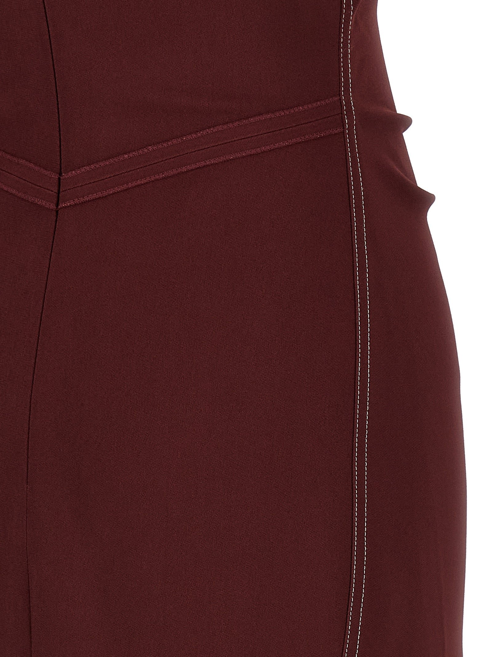 Bela Dress Bordeaux Viscose Acetate Elastane