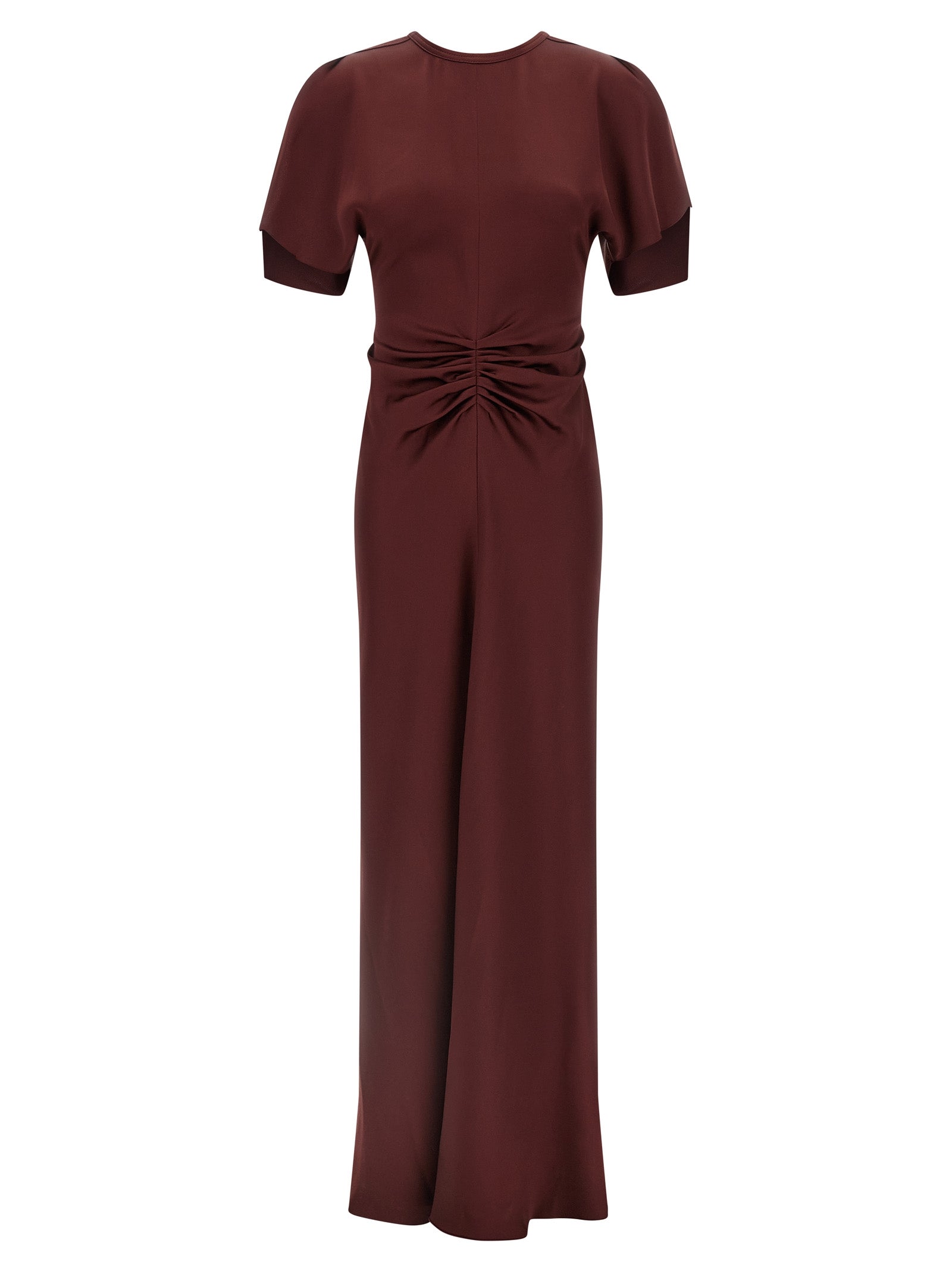 Isabella dress Bordeaux Acetate