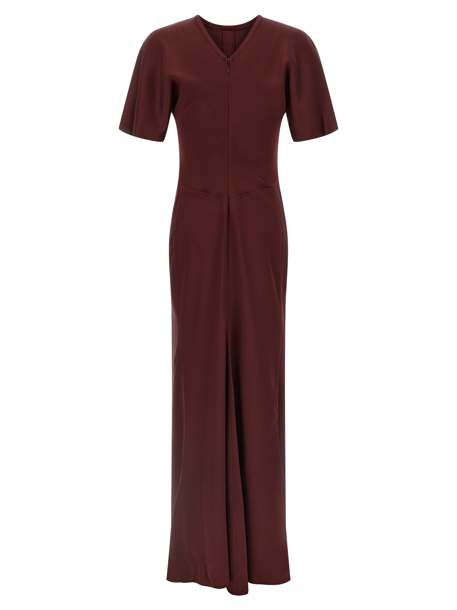 Isabella dress Bordeaux Acetate