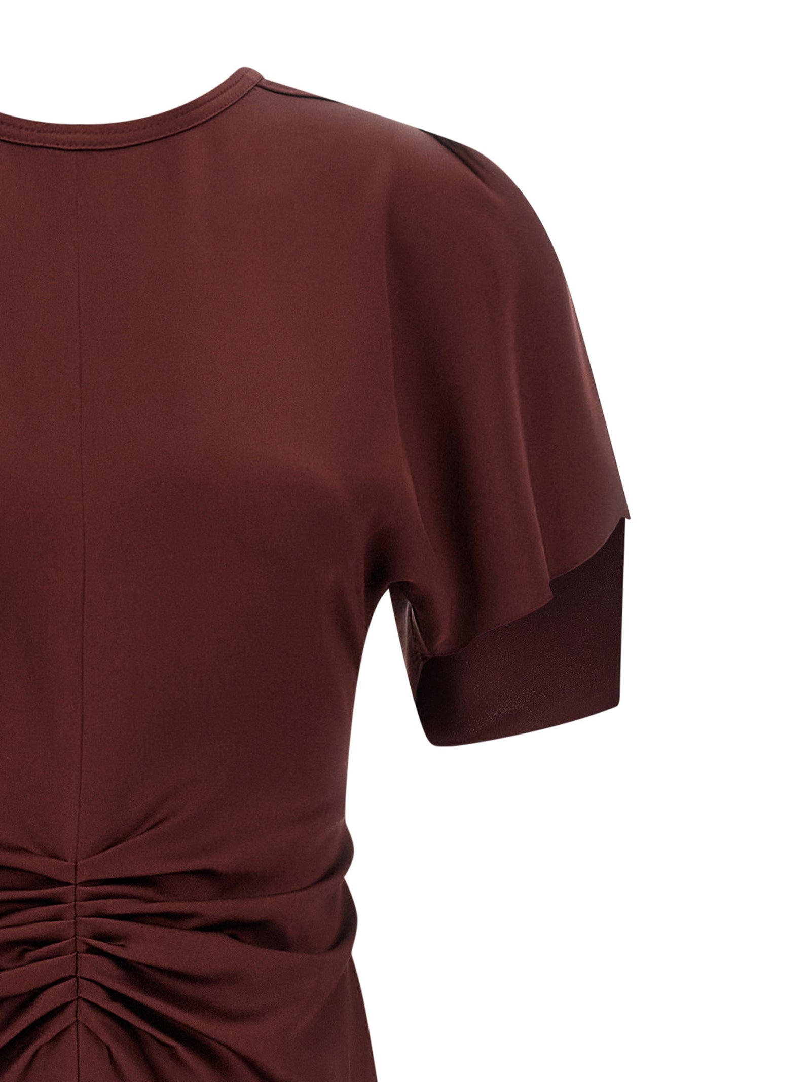 Isabella dress Bordeaux Acetate