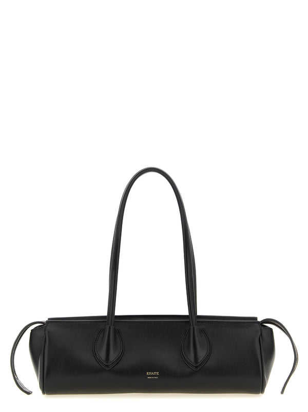 Black Lamb Leather Shoulder Bag