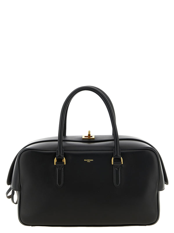 Black Lamb Leather Handbag Bag