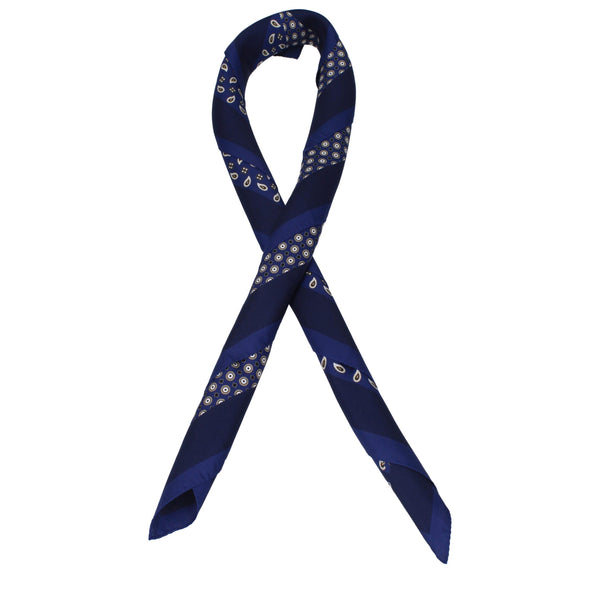 Blue Silk Foulard Accessory
