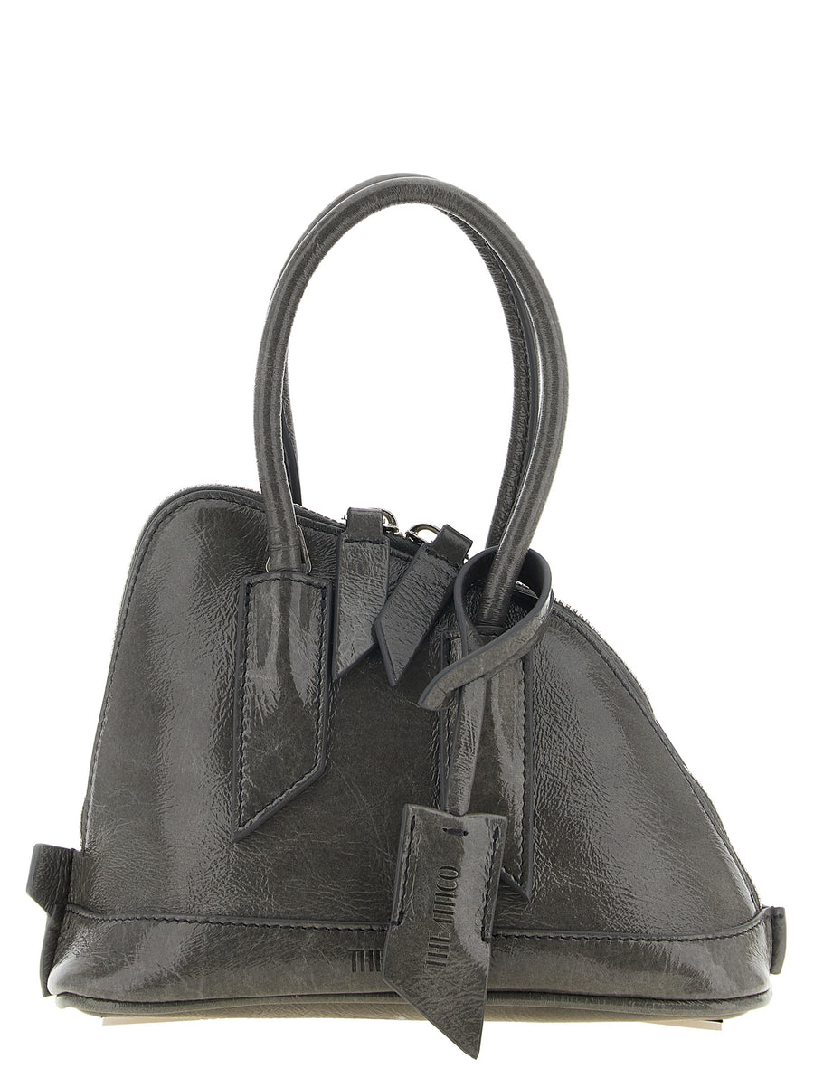 Gray Calfskin Handbag Bag