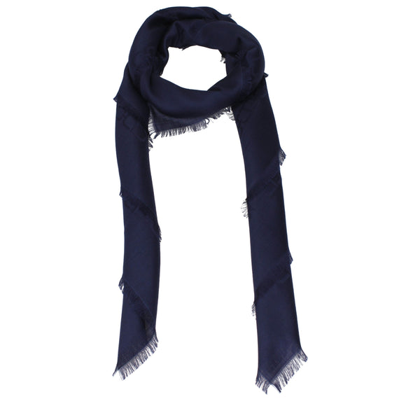 Blue Cashmere Foulard Accessory
