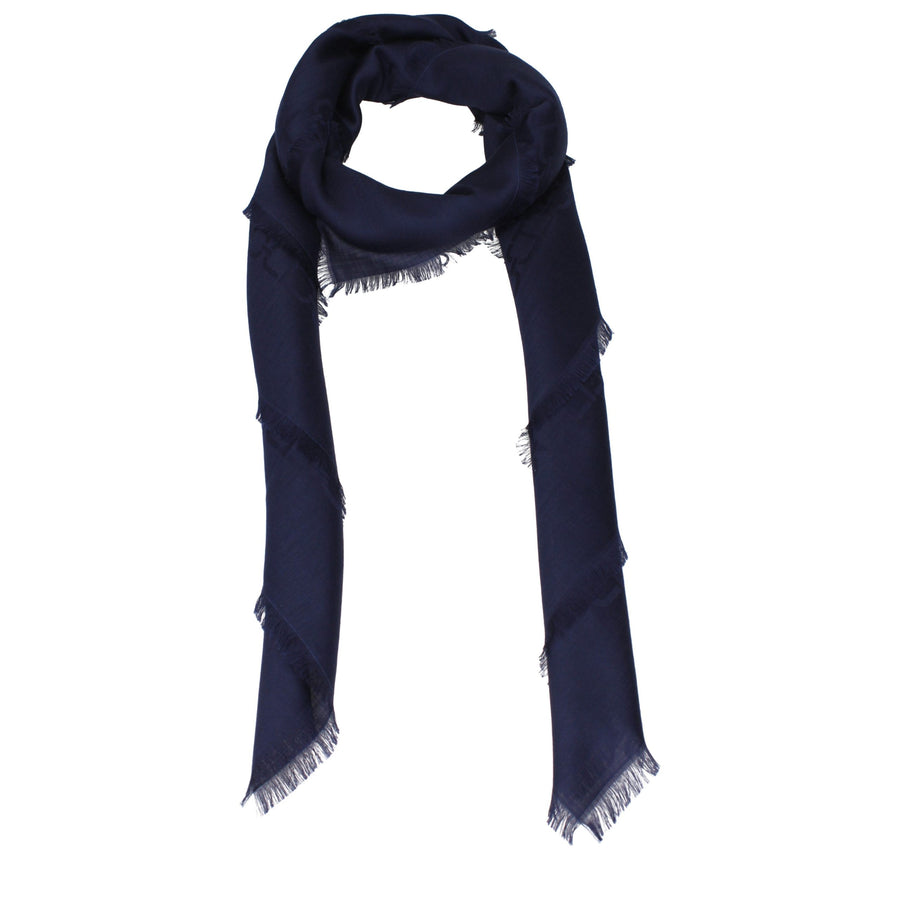 Blue Cashmere Foulard Accessory