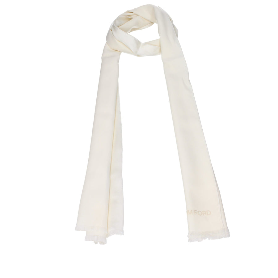 Beige Silk Foulard Accessory