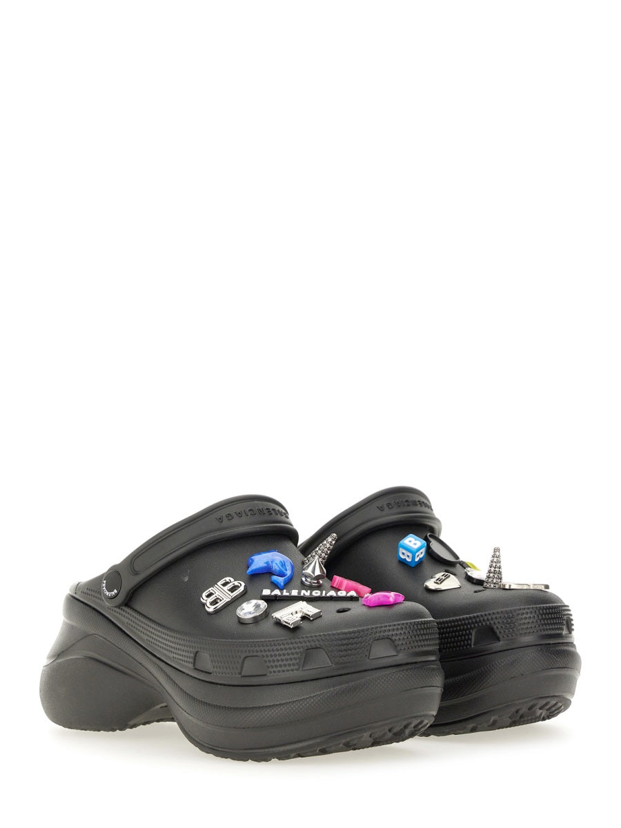 Clogs Jibbitz Black Eva Rubber Sandal