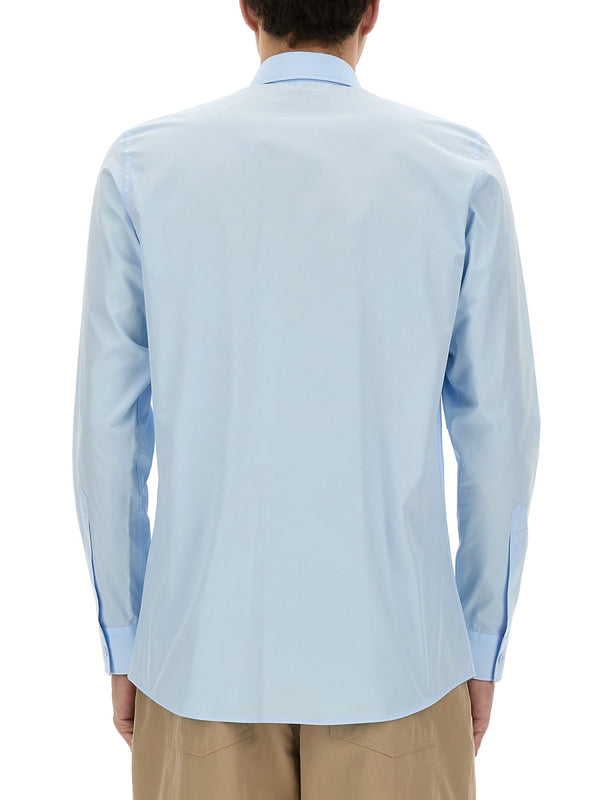 Office Inspiration Shirt Baby Blue Cotton