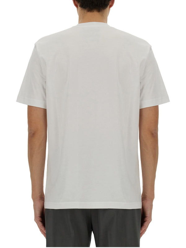 Logo Print T-Shirt White Cotton T-shirts