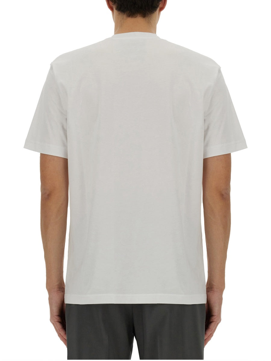 Logo Print T-Shirt White Cotton T-shirts