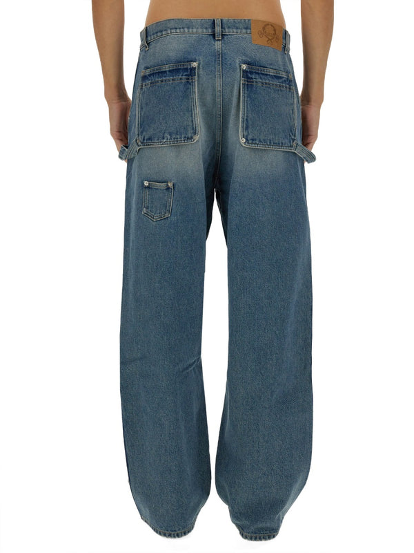 Wide-Leg Jeans Denim Cotton