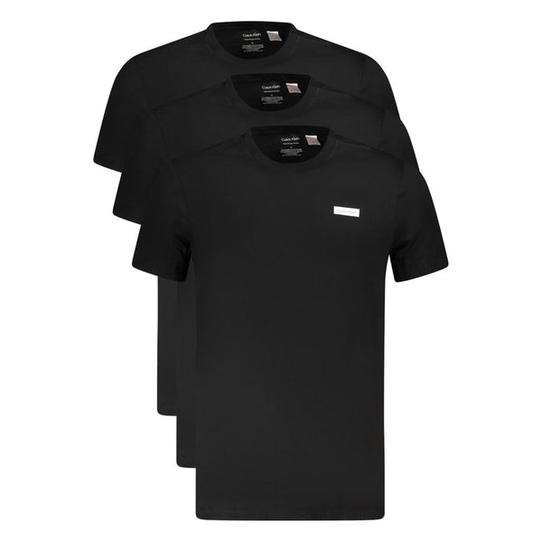 Black Cotton Mens Undershirt Clothing
