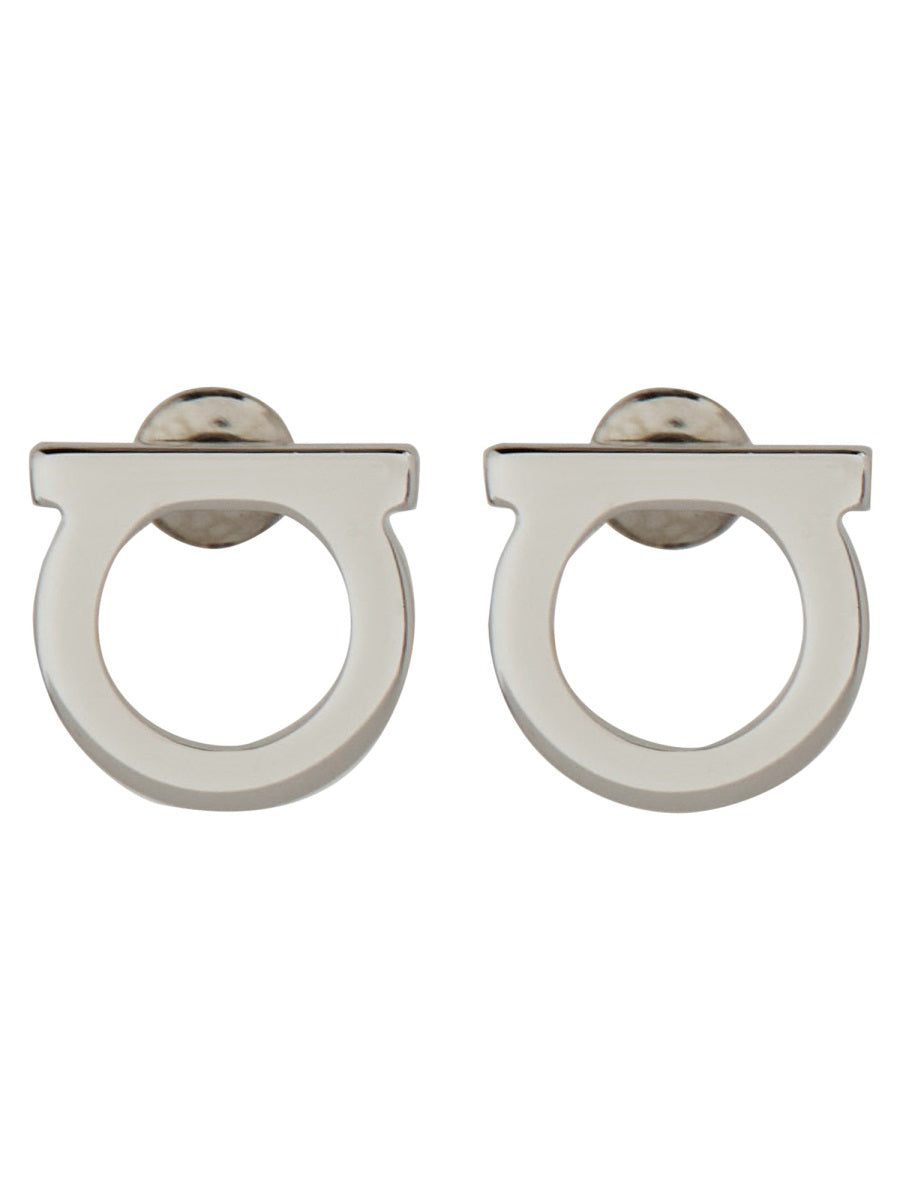 Earrings Gancini Silver-Tone Brass