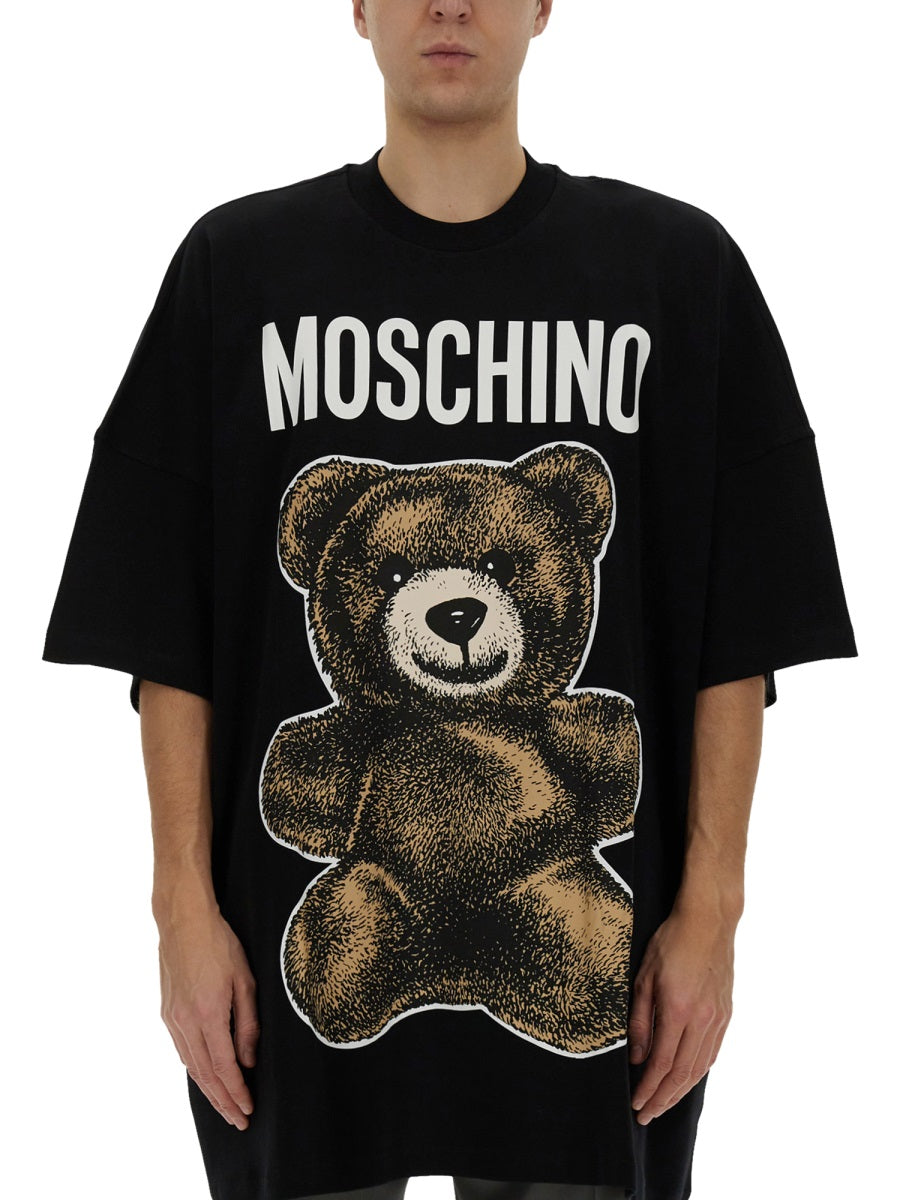 Teddy Bear T-Shirt Black Cotton T-shirts
