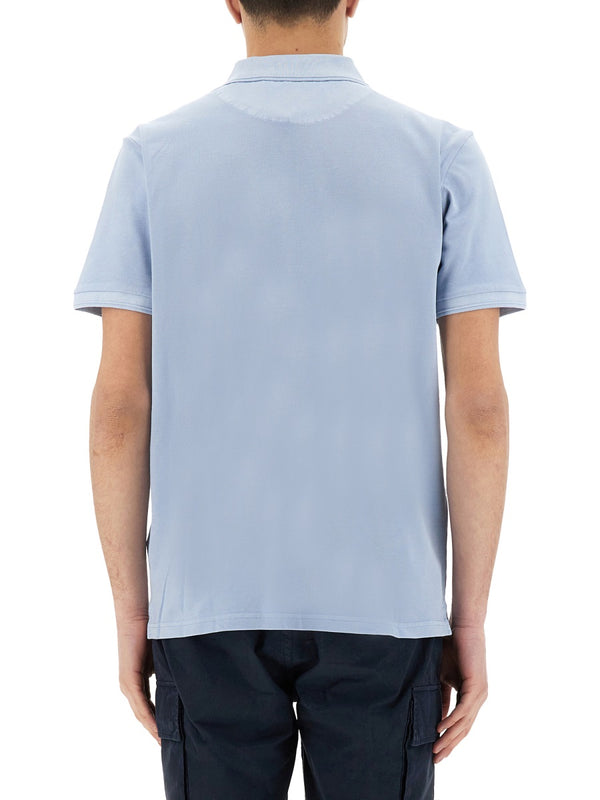 Mackinack Polo Shirt Baby Blue Cotton