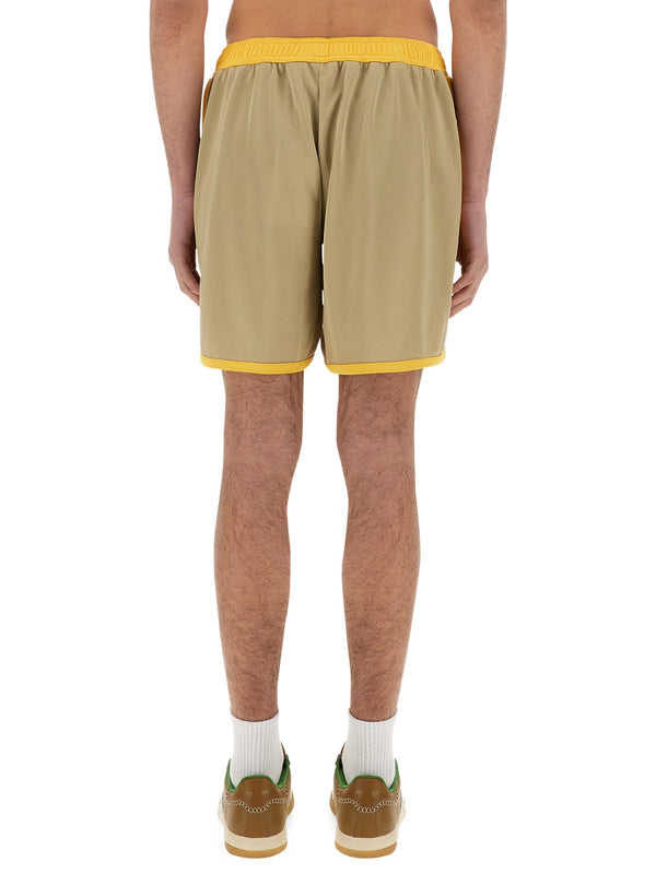 Jersey Shorts Yellow Polyester
