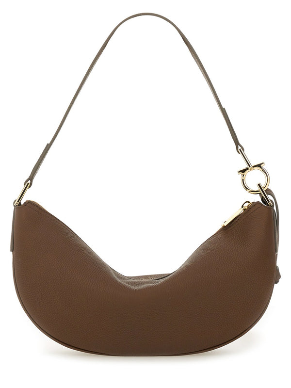 Hobo S Bag Brown Calf Fabric (polyester) Shoulder