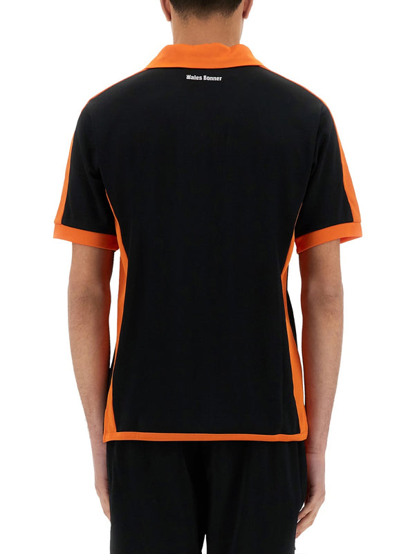 Polo Jersey Black Polyester Shirts