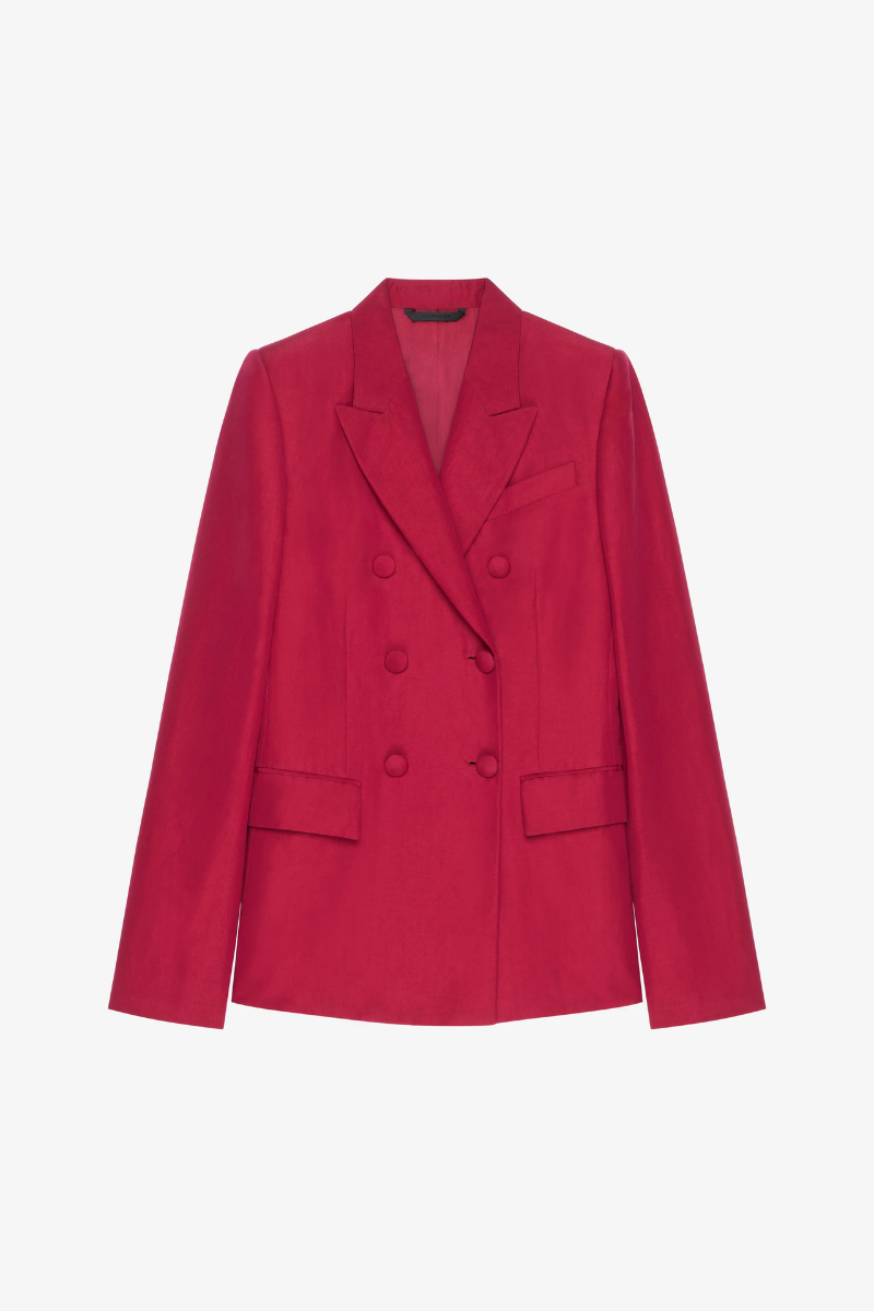 Givenchy Double Breasted Jacket_red Cherry Red Clothing