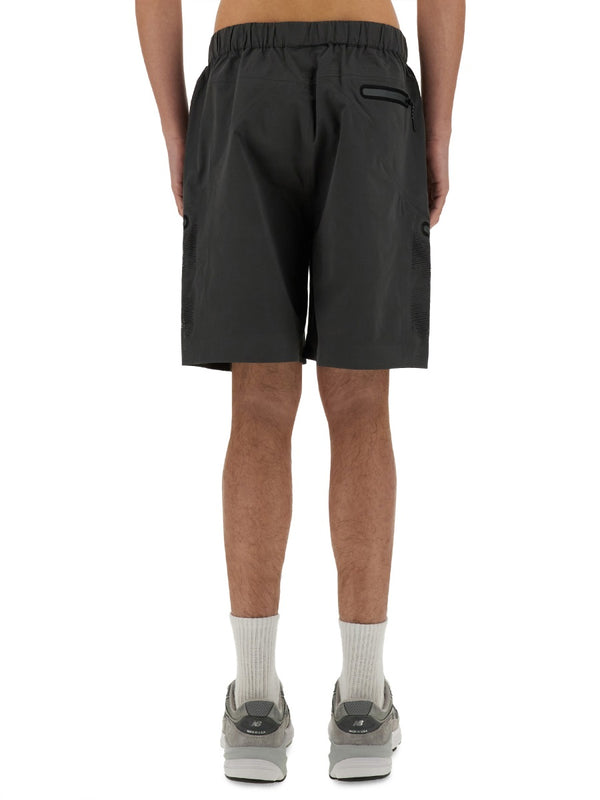 Short Laser Cut Grey Polyester