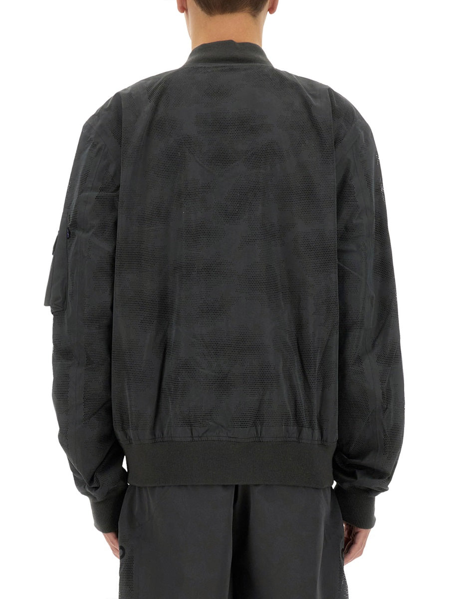 Laser Cut Jacket Grey Polyester