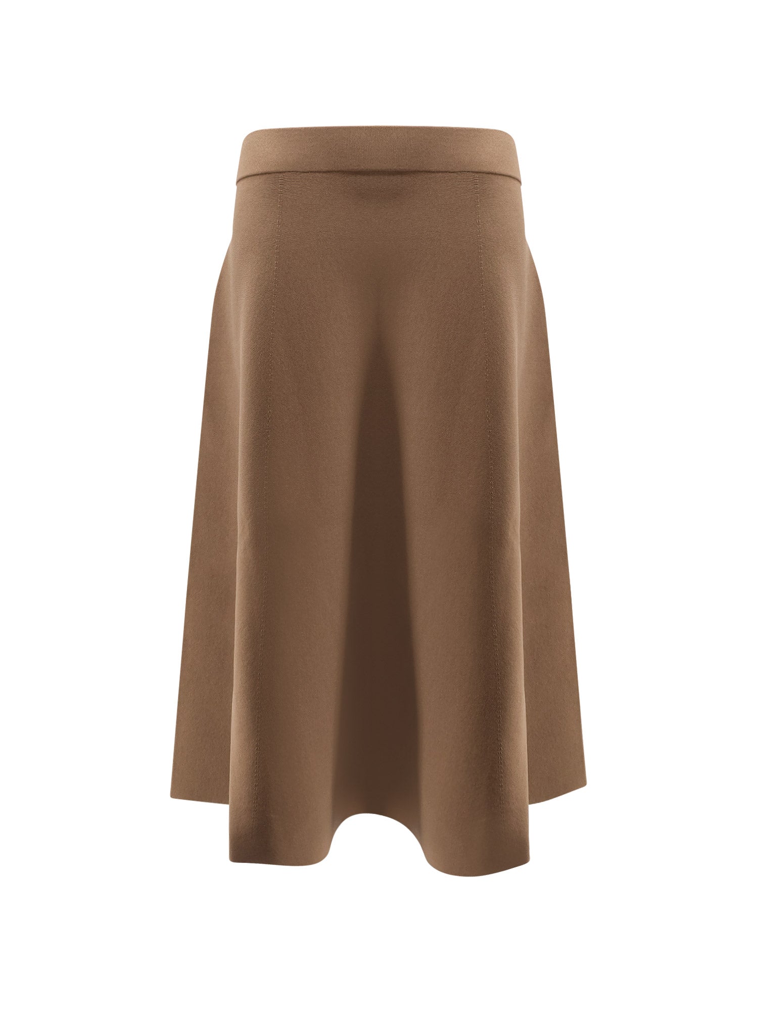 Max Mara Skirts Brown Viscosa Poliammide