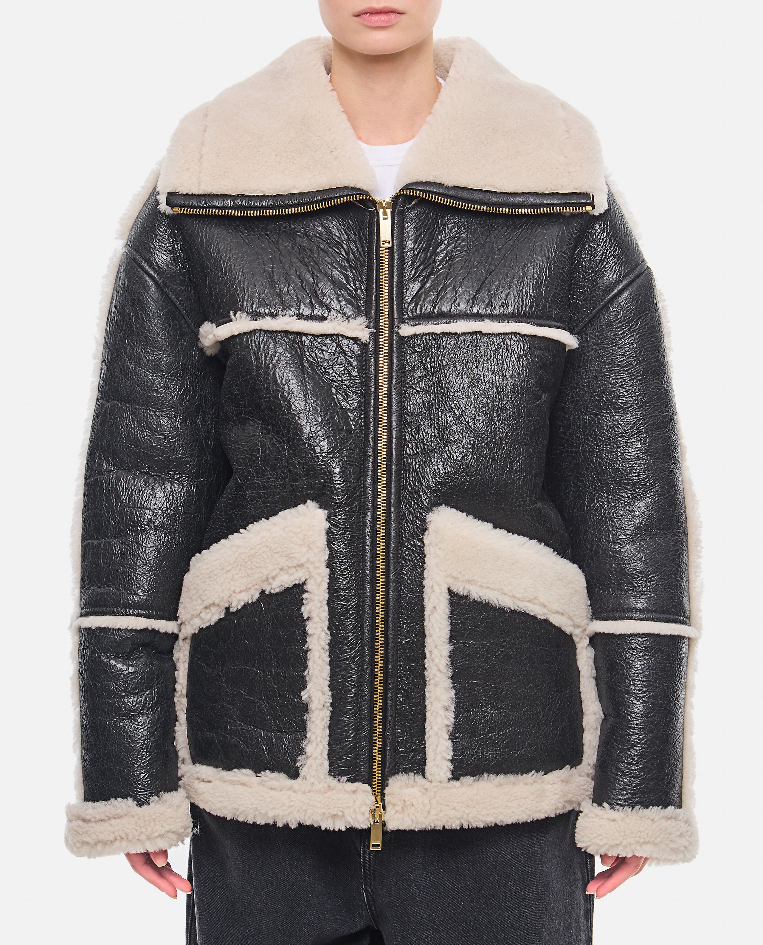 HALFBOY Jackets Black Ovine Leather
