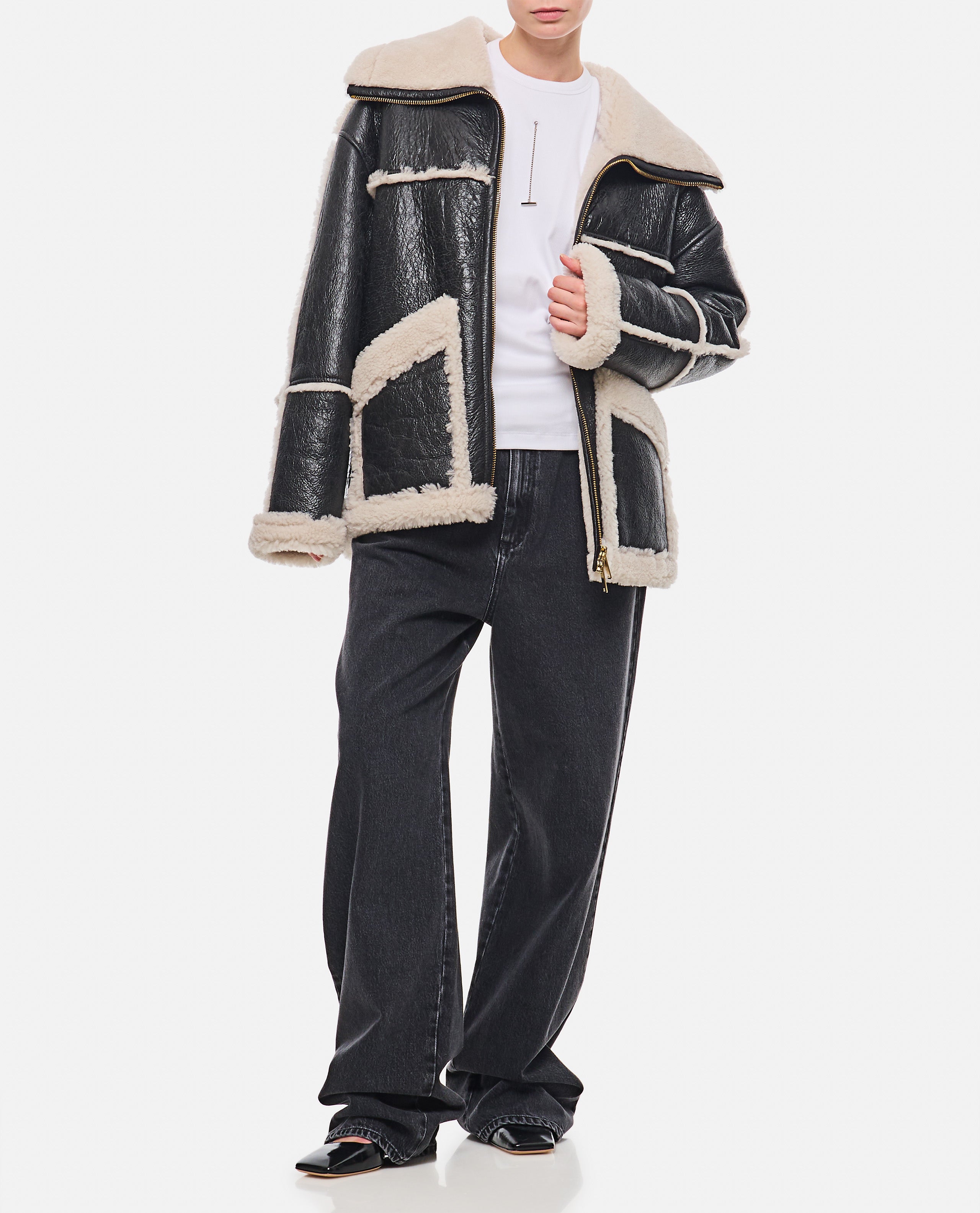 HALFBOY Jackets Black Ovine Leather