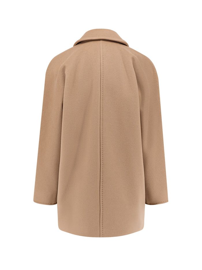 Max Mara Coats Camel Lana Vergine Cashmere
