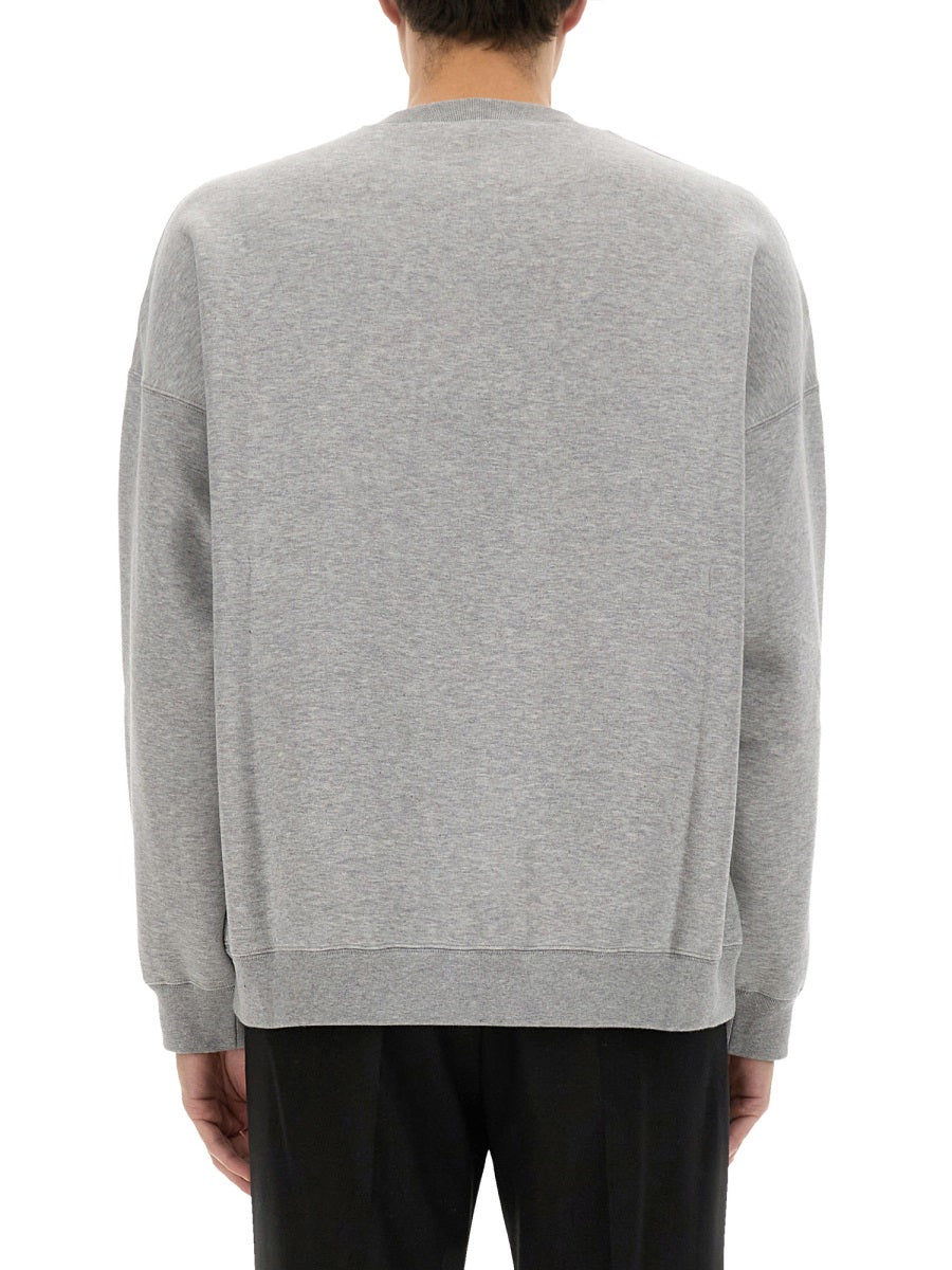 Jersey Sweatshirt Grey Cotton Sweatshirts