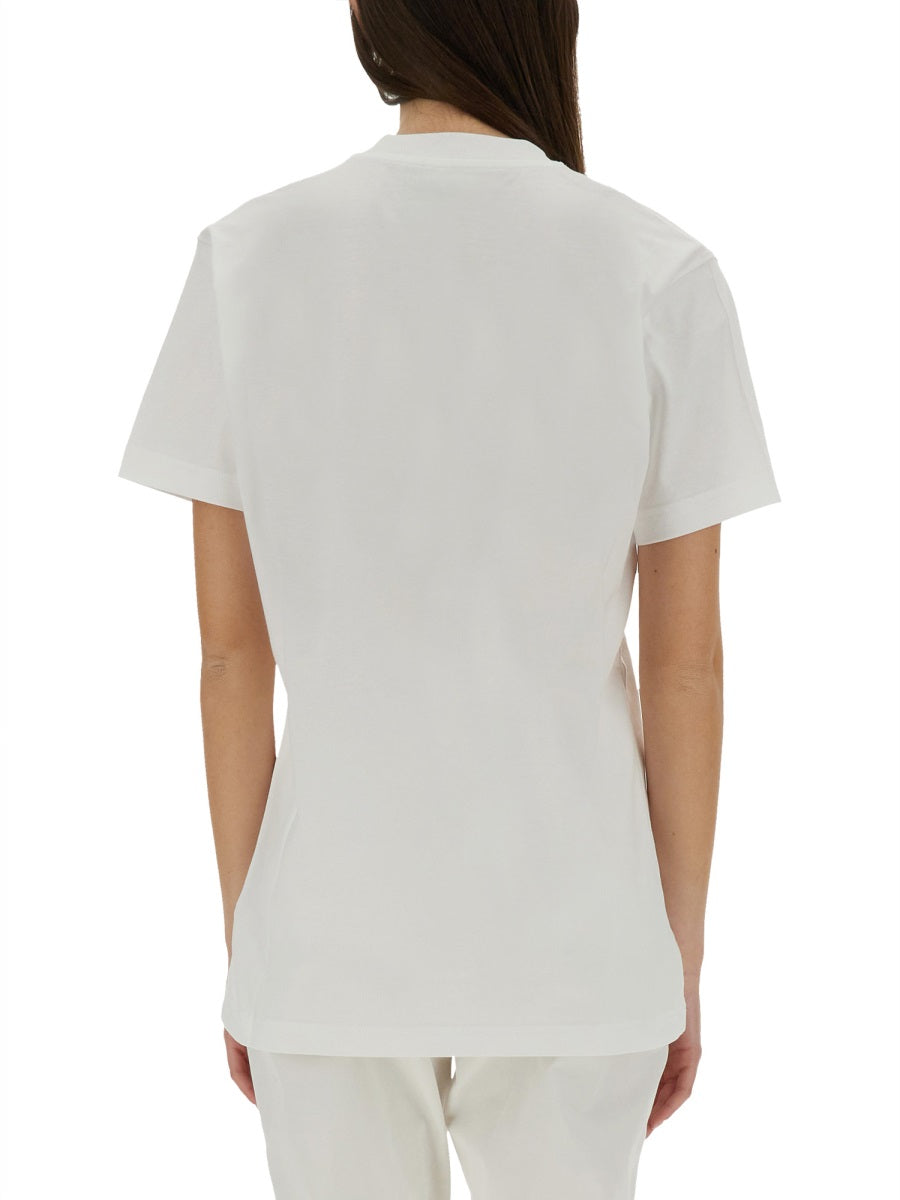 White Printed T-Shirt Cotton T-shirts