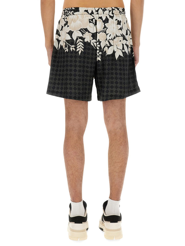 Bermuda Garden Black Viscose Short