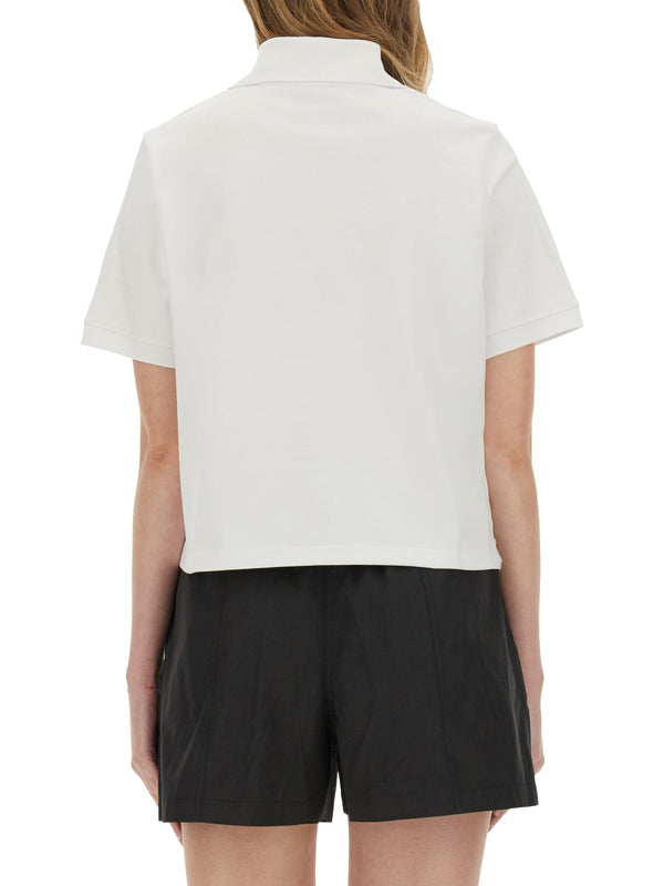 Polo Shirt Boke Flower 2.0 White Cotton