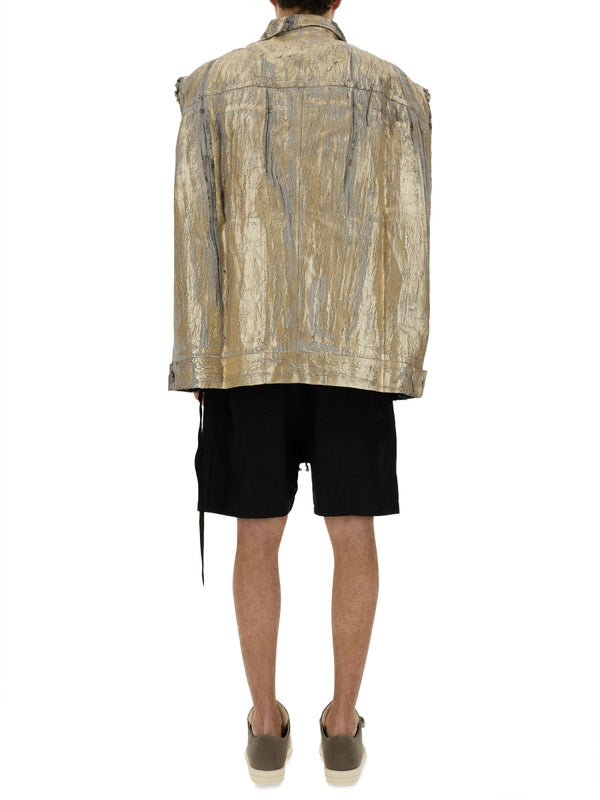 Jumbo Vest Gold Cotton Waistcoats & Gilets
