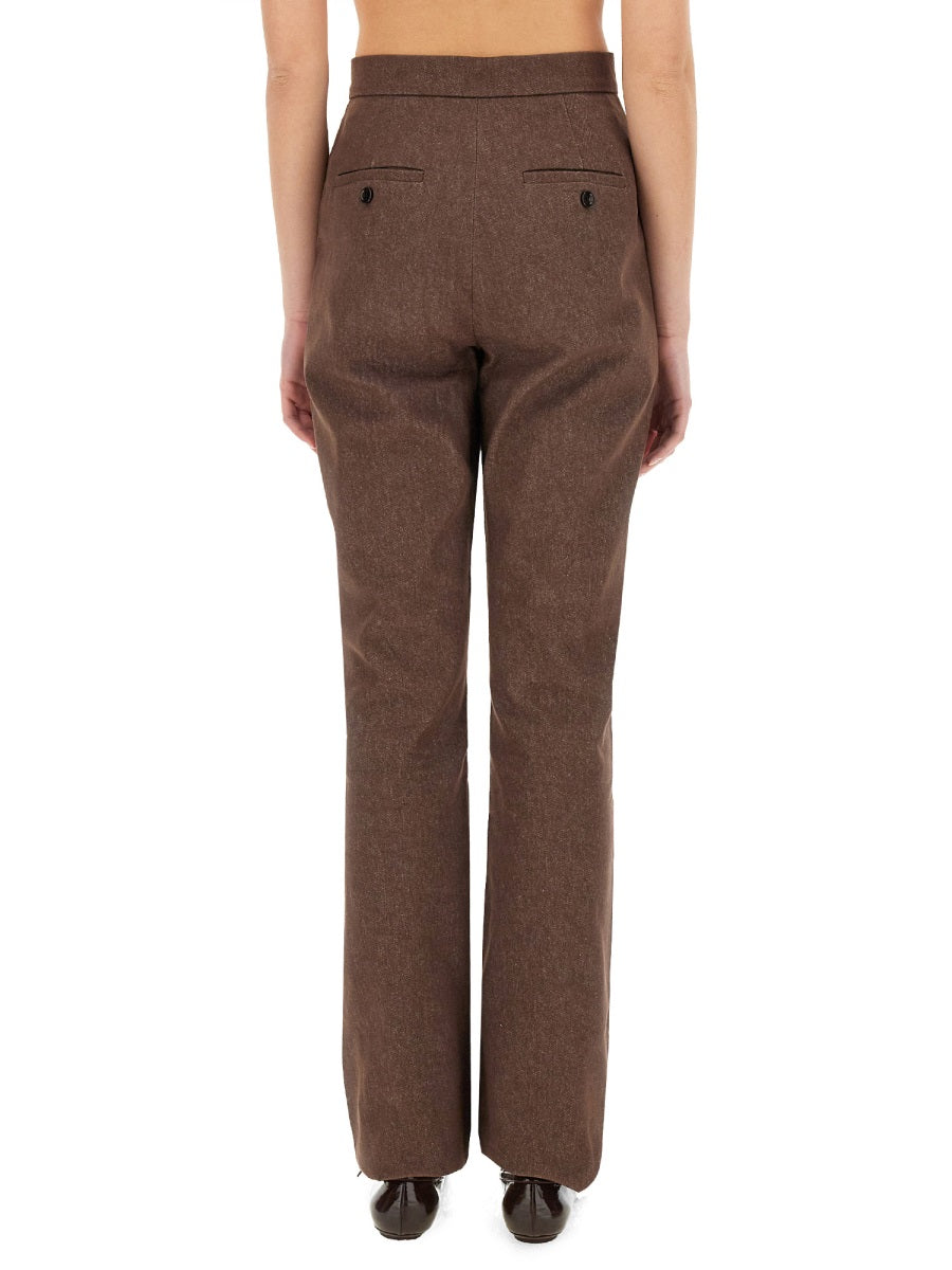 Trousers Galicia Brown Cotton