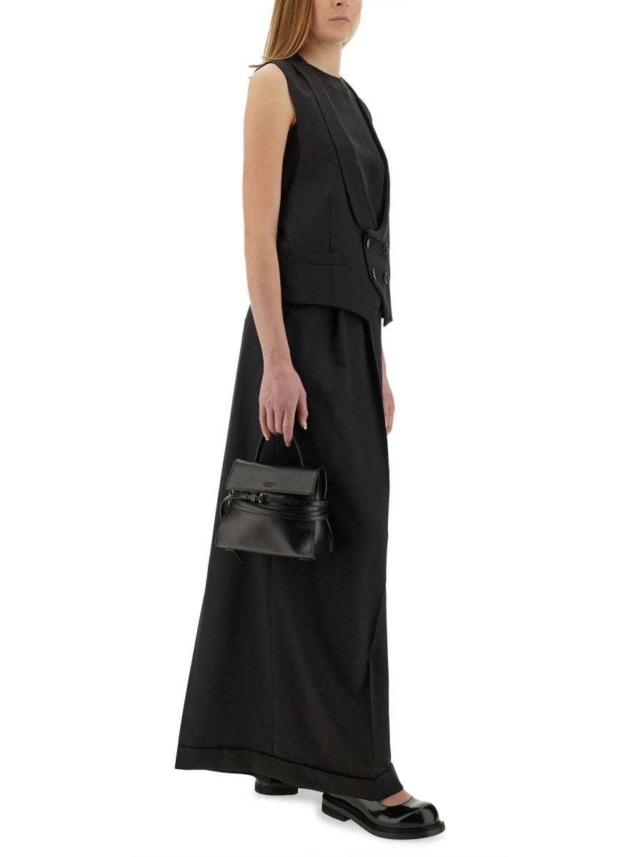 Virgin Wool Vest Black Waistcoats & Gilets
