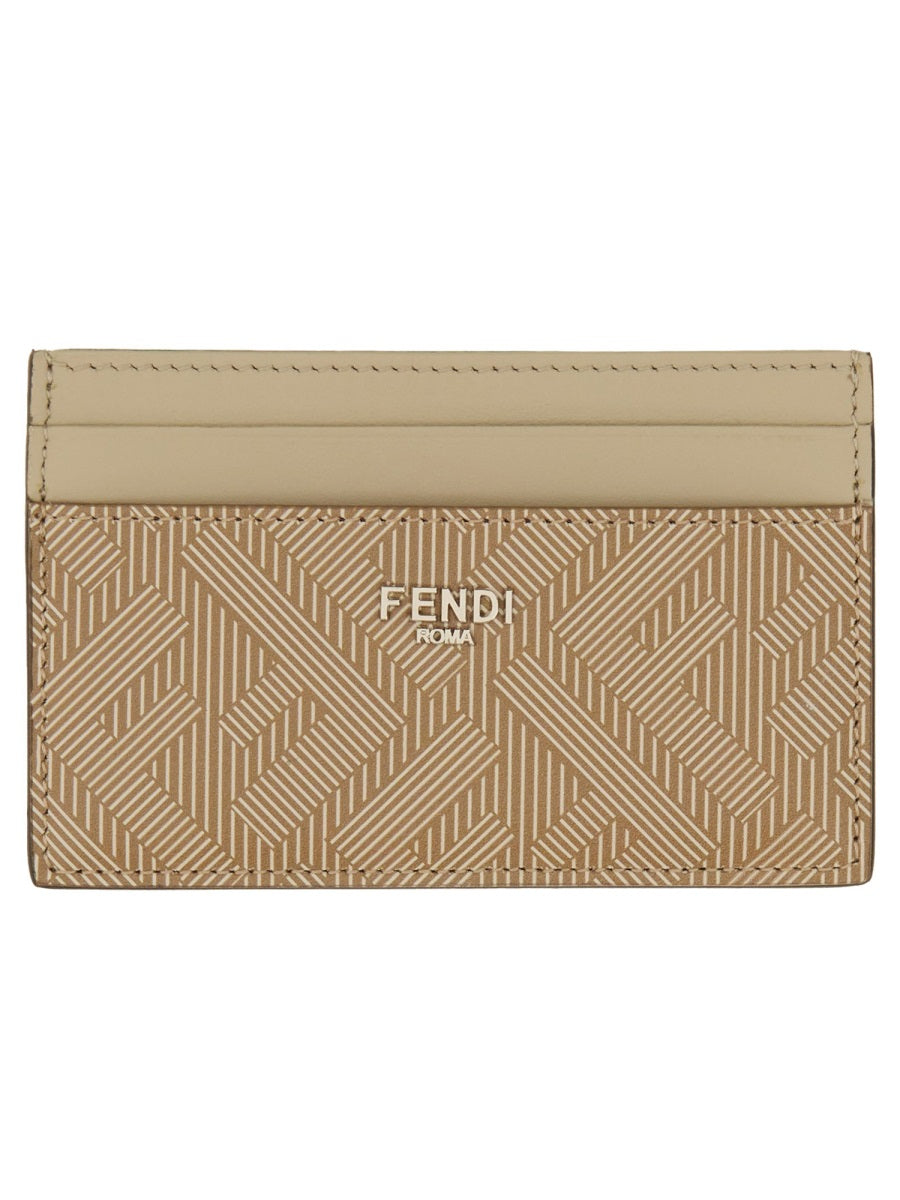 Card Holder Shadow Beige Leather Wallets & Purses