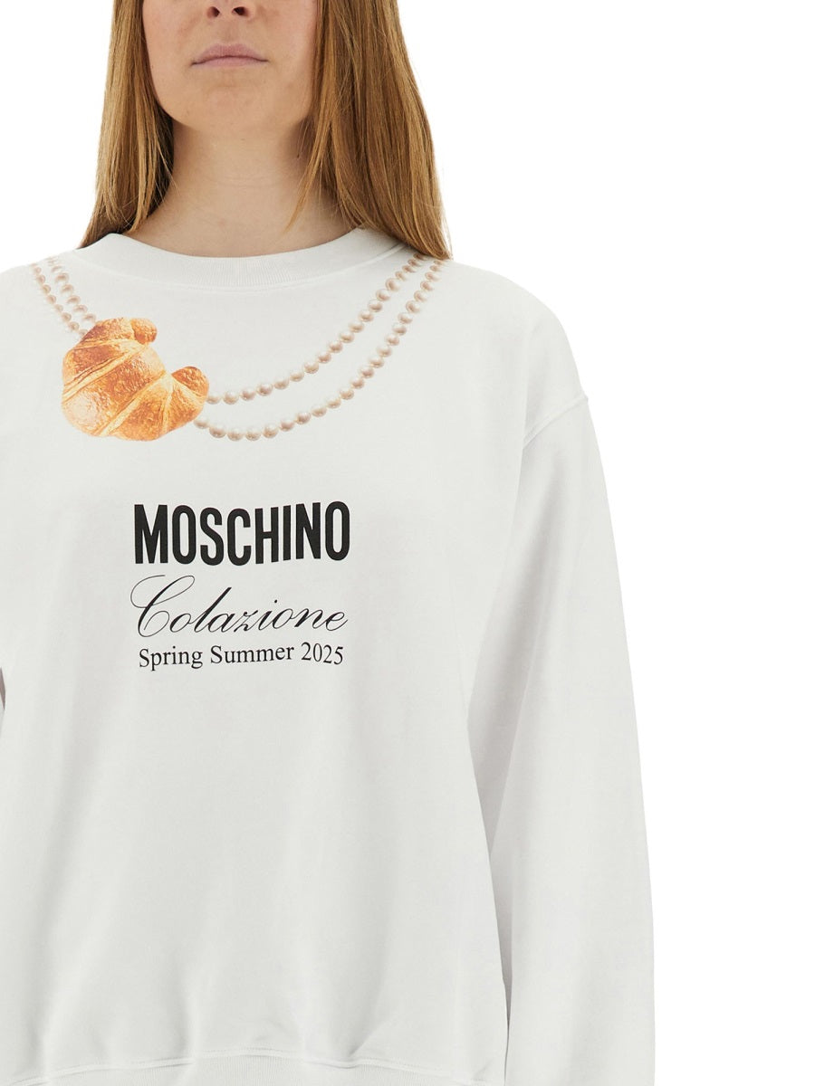 Breakfast Sweatshirt White Cotton Sweatshirts