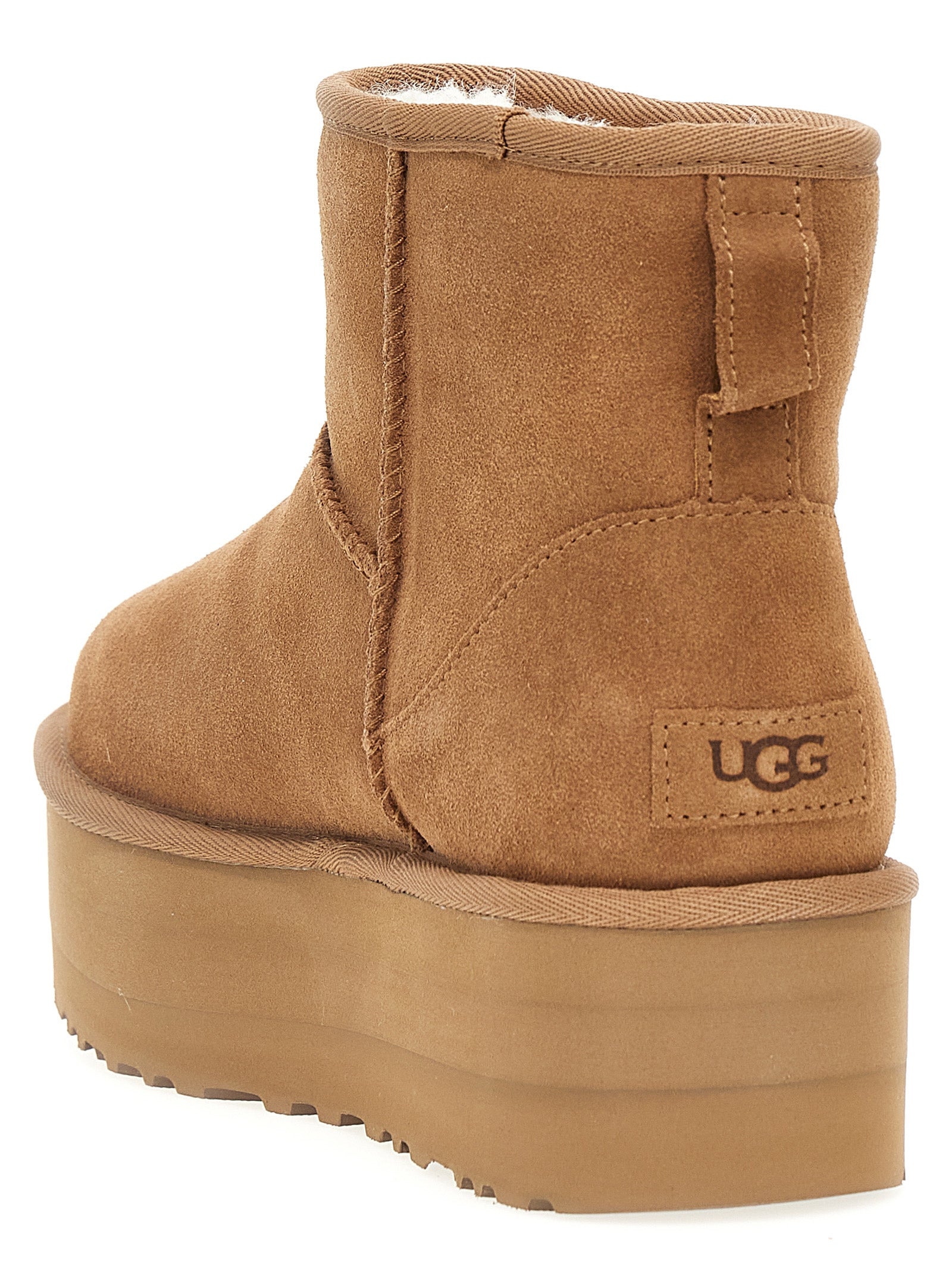 Classic Mini Platform ankle boots Brown Cow Leather (bos Taurus) Boots