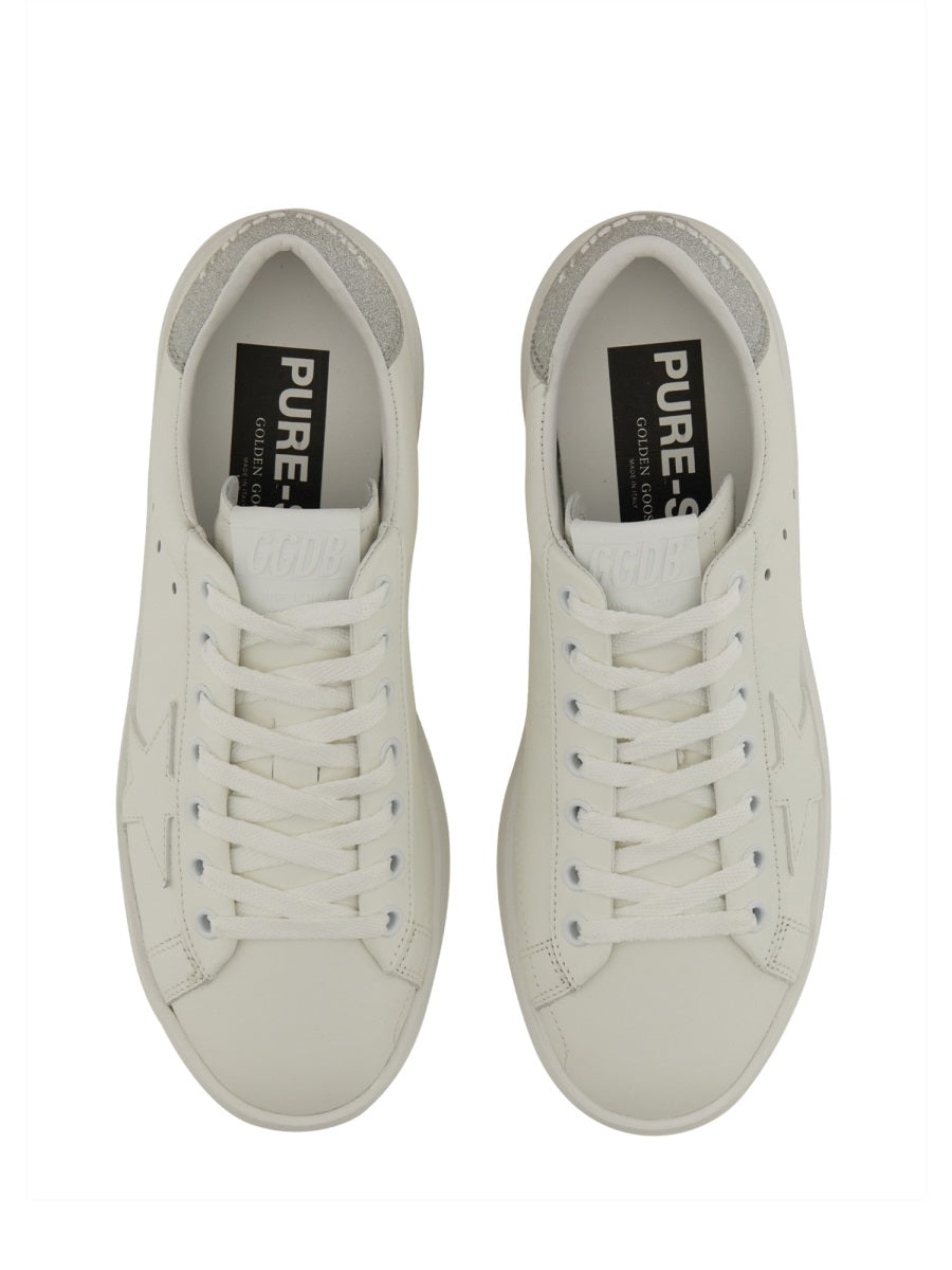 Purestar Sneaker With Logo White Cow Leather Trainers