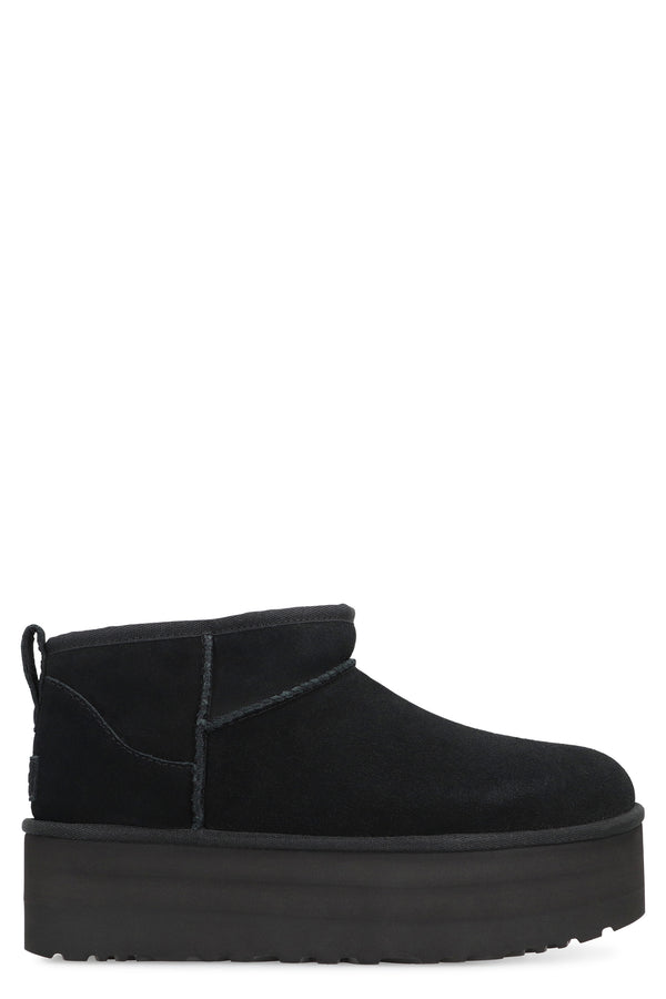 Classic Ultra Mini Boots Black Ovine Leather