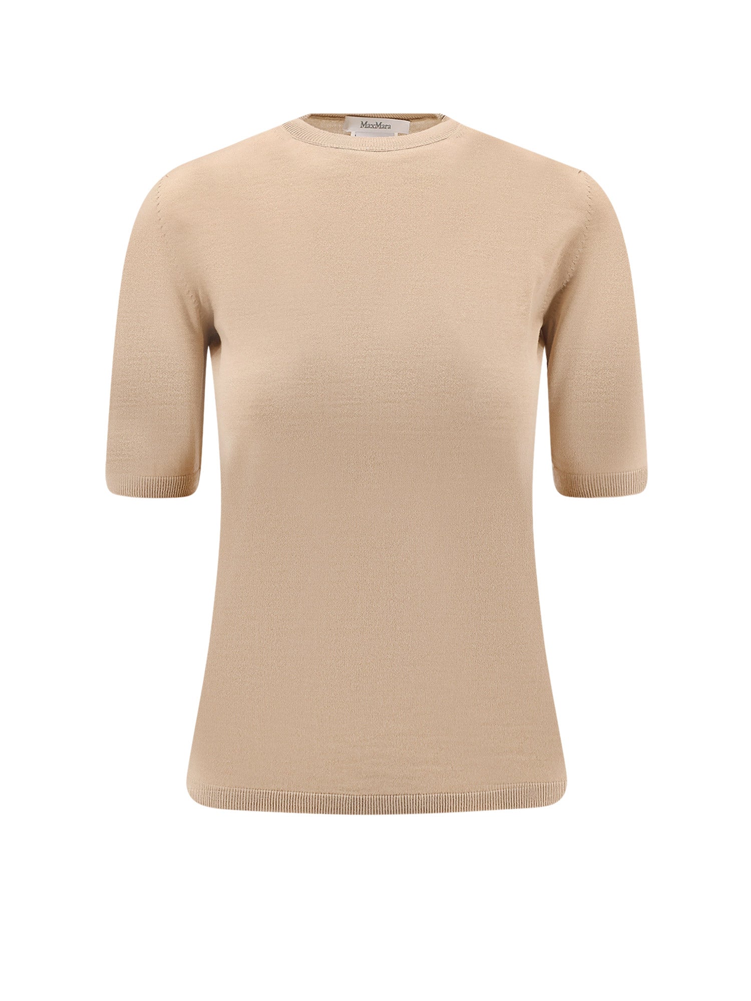 Max Mara T-Shirts And Polos Sand Lana Vergine