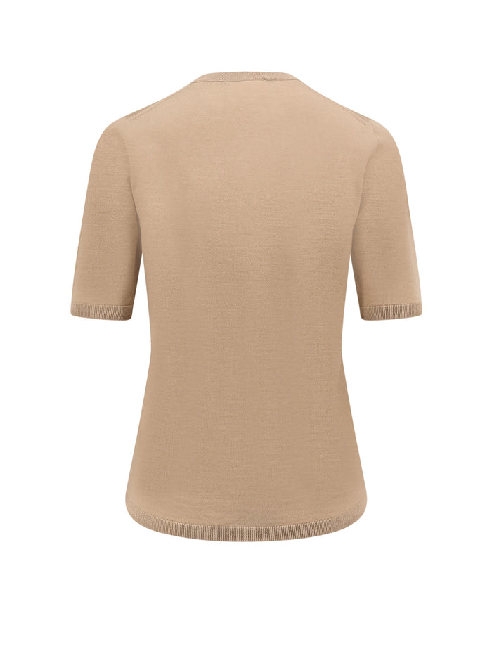 Max Mara T-Shirts And Polos Sand Lana Vergine
