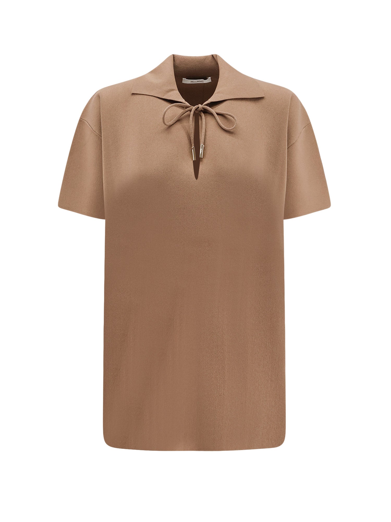 Max Mara T-shirts and Polos Brown Viscosa Poliammide