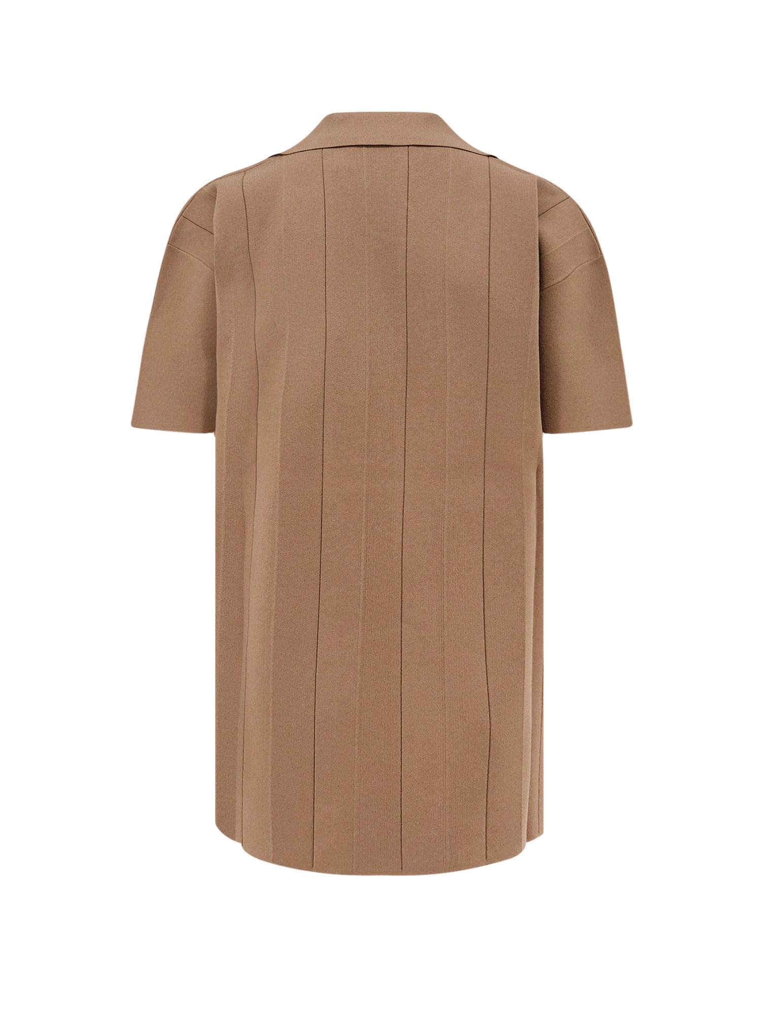 Max Mara T-shirts and Polos Brown Viscosa Poliammide
