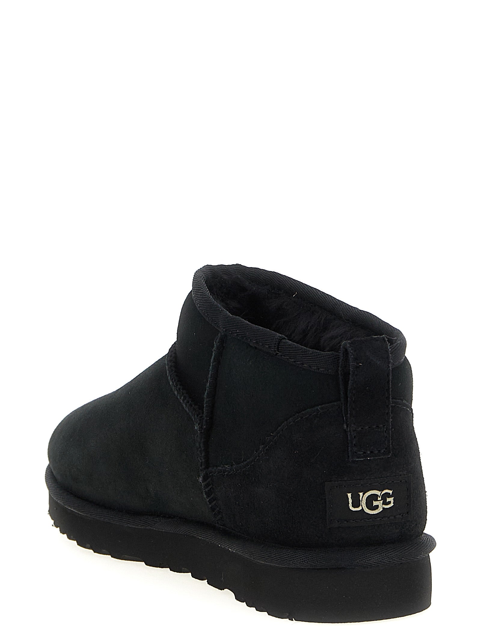 Classic Ultra Mini ankle boots Black Twinface Calf Leather Boots